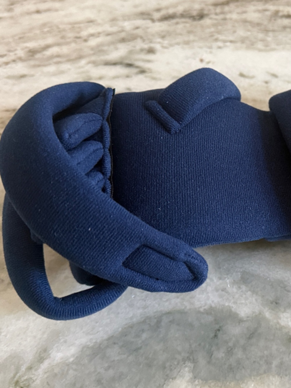 Navy blue, Rest Hand Orthosis-left hand, adult size. Like new with laundry bag.